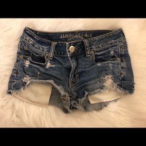 Hollister Dark Denim Shorts 0